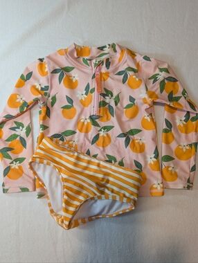 Ruffle Butts Coastal Breeze Floral Ruffle Detail Rash Guard